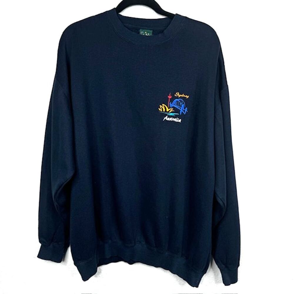 Down-Under Aussie Inspired Sweatshirt X-Large Navy